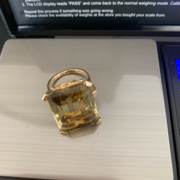 30 k citrine 14k gold ring - Picture 2 of 8